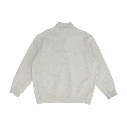 Gray Solid Sweatshirt Pullover