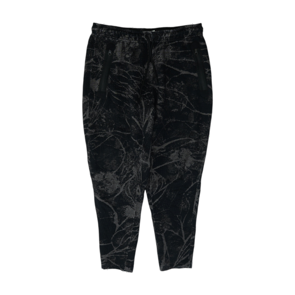 Black Abstract Regular Pants