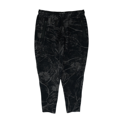 Black Abstract Regular Pants