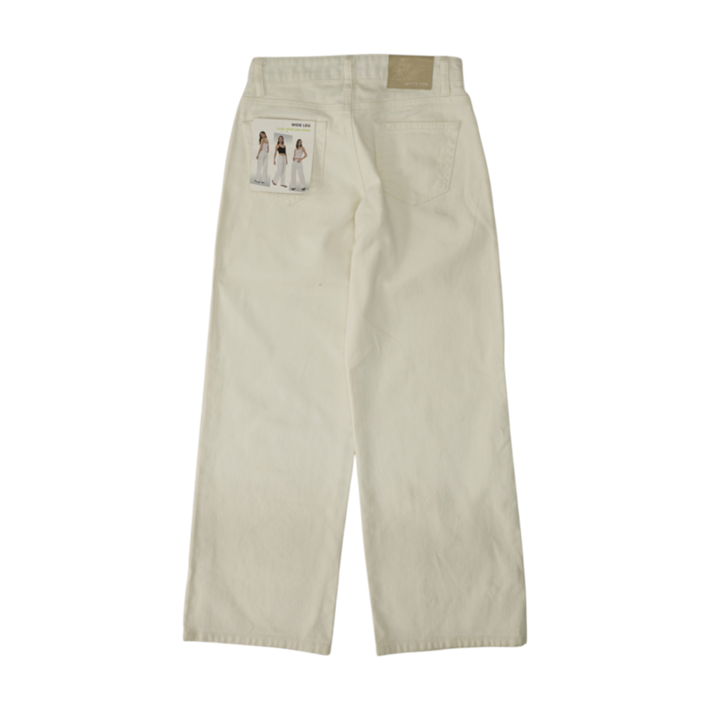 Witty Fox White Wide Leg Jeans – Image 2