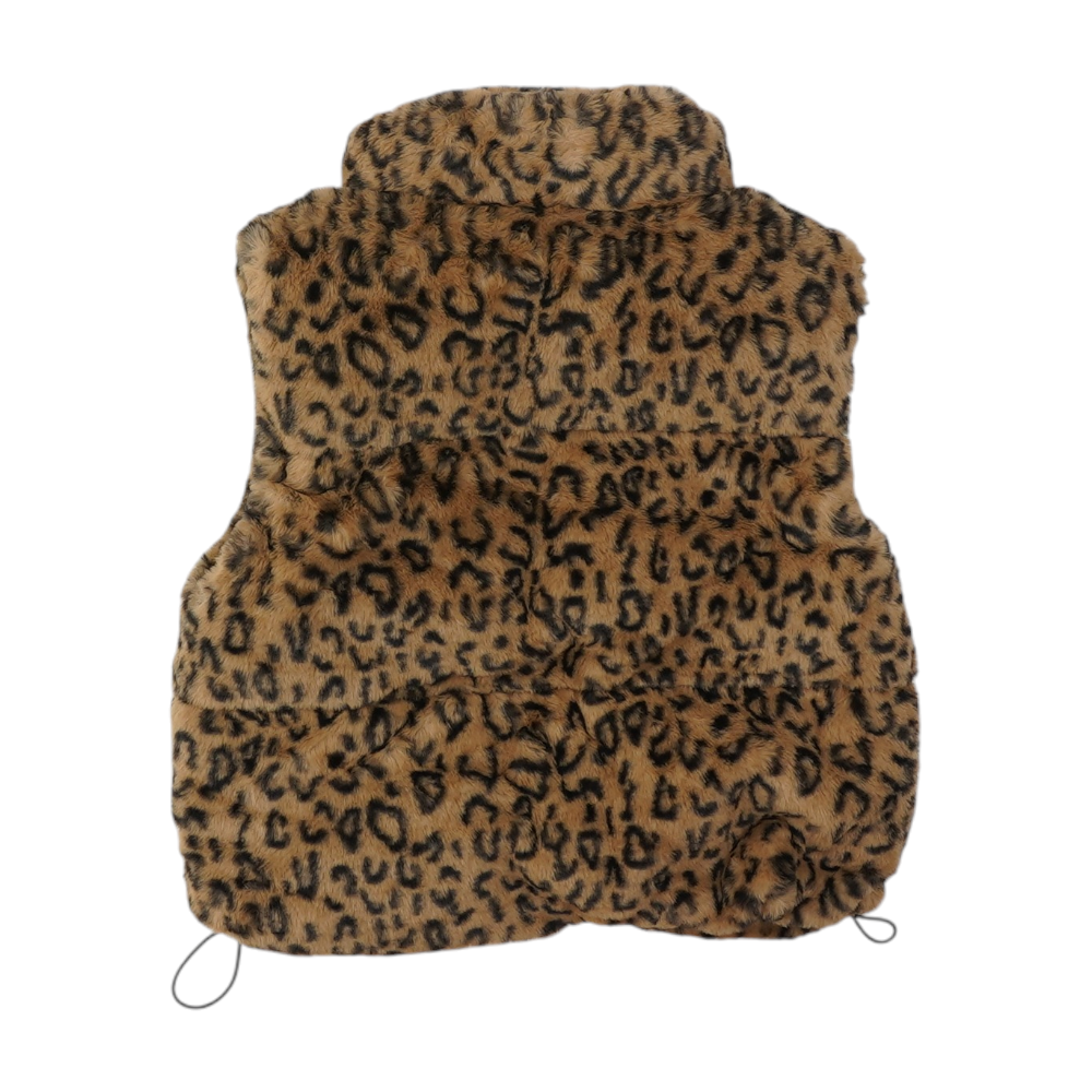 Brown Animal Print Vest