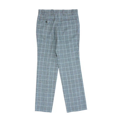 Brown Houndstooth Regular Pants