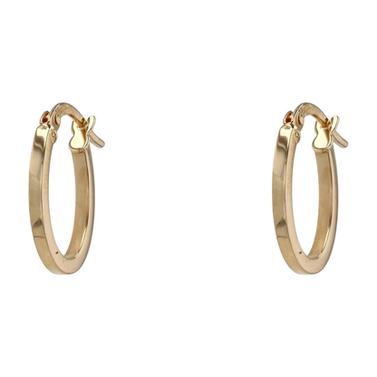 14K Yellow Gold Hoop Earrings