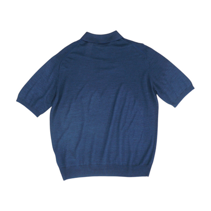 Navy Solid Short Sleeve Polo