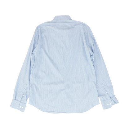 Blue Striped Long Sleeve Button Down