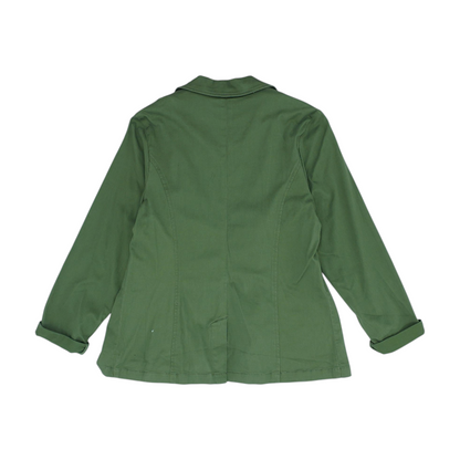 Green Solid Blazer