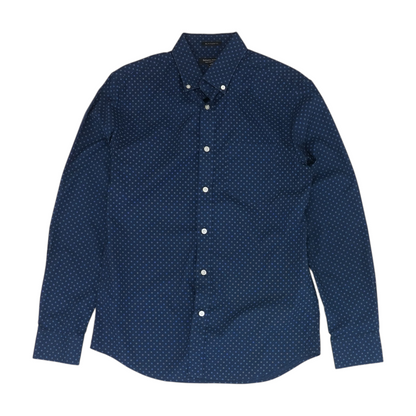 Navy Floral Long Sleeve Button Down