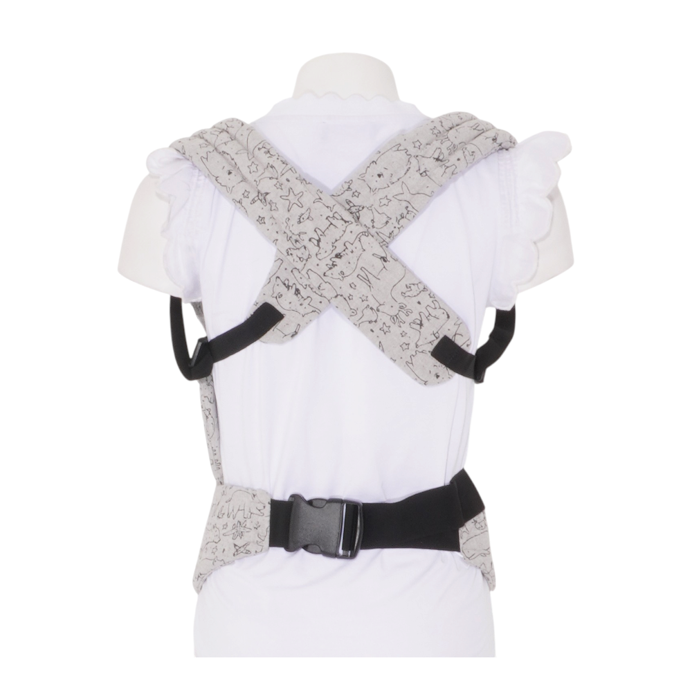Gray Animal Pattern Baby Carrier