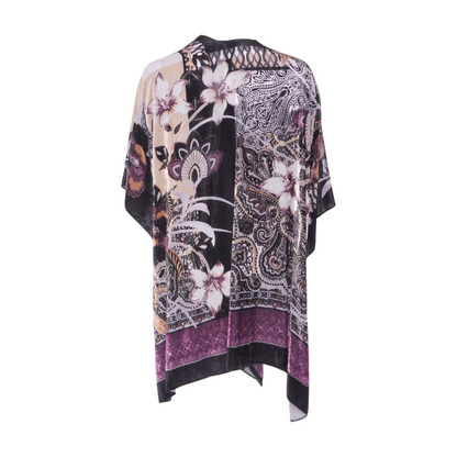 Black Floral Cardigan
