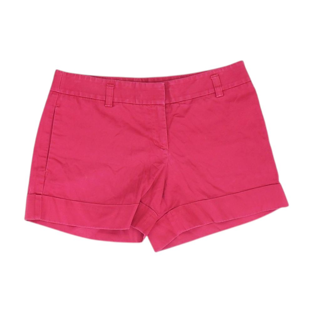 Magenta Solid Chino Shorts