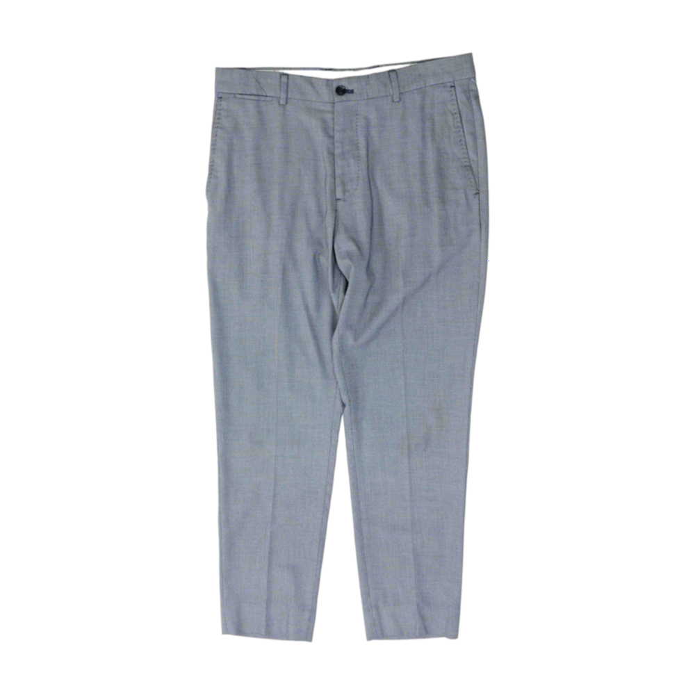 Navy Abstract Regular Pants