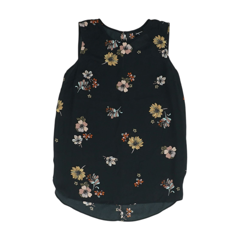 Black Floral Blouse