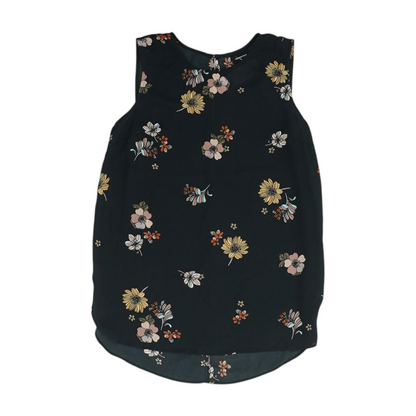 Black Floral Blouse