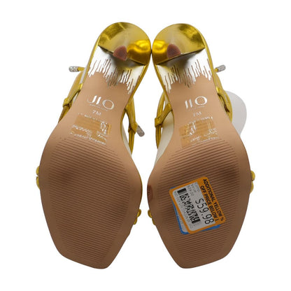 Yellow Saffron Rainia Pump Heels
