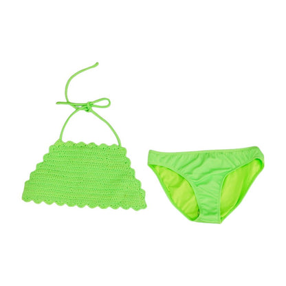 Green Solid Two-Piece