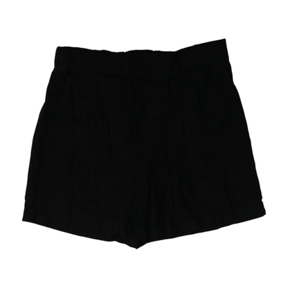 Black Solid Chino Shorts