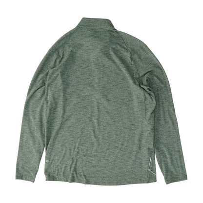 Green Solid 1/4 Zip Pullover