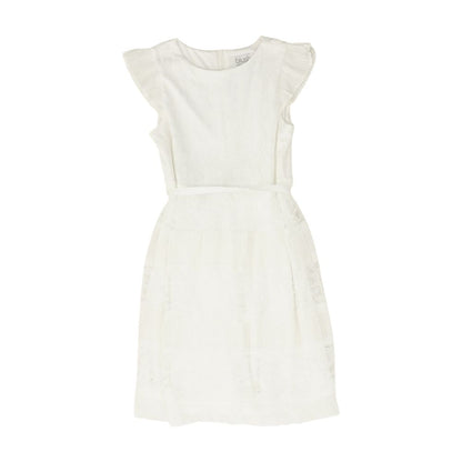 White Solid Dress
