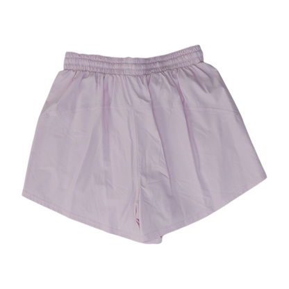 Purple Solid Active Shorts