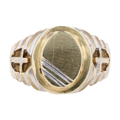 14K Two-Tone Gold Fashion Ring