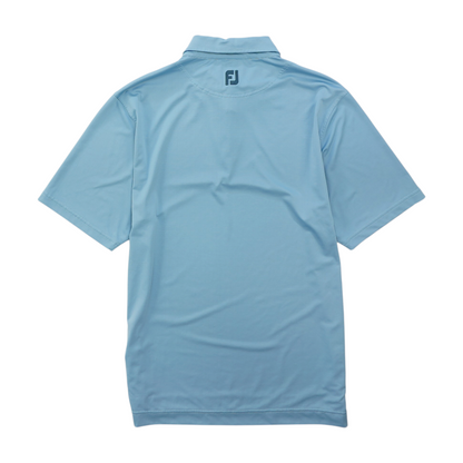 Blue Solid Short Sleeve Polo