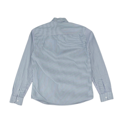 Blue Striped Long Sleeve Button Down