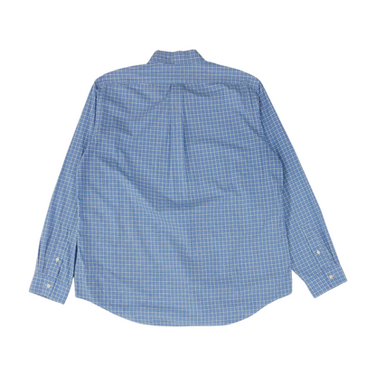 Blue Check Long Sleeve Button Down