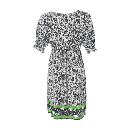Black Print Mini Dress
