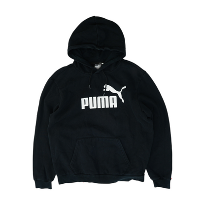 Black Solid Hoodie Pullover