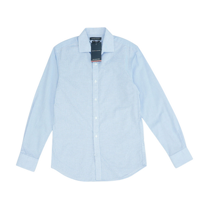 Blue Check Long Sleeve Button Down