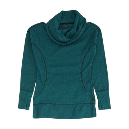 Teal Solid Sweatshirt Pullover