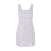 Abercrombie & Fitch White Check Mini Dress – Image 1