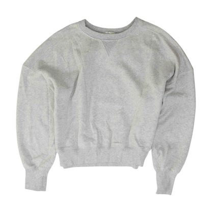 Gray Solid Sweatshirt Pullover