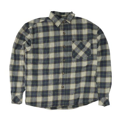 Blue Plaid Flannel Button Down
