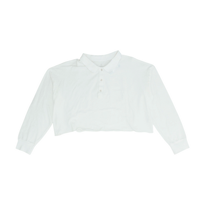 White Cropped Blouse