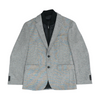 Gray Short Solid Sport Coat
