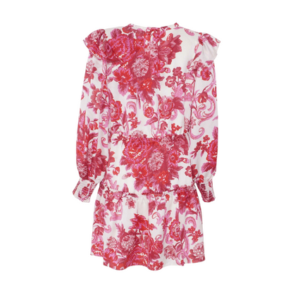 White Floral Mini Dress