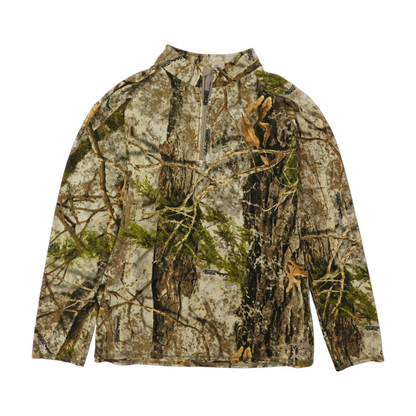 Brown Camo 1/4 Zip Pullover