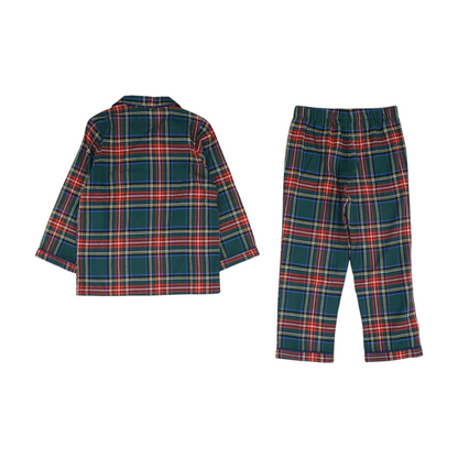 Green Plaid Pajama Set