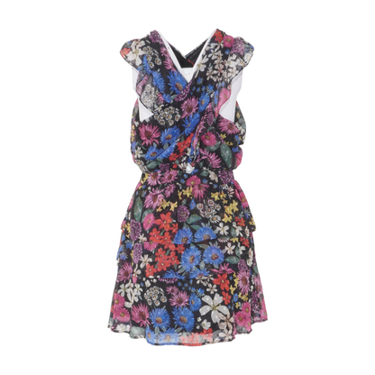 Black Floral Mini Dress