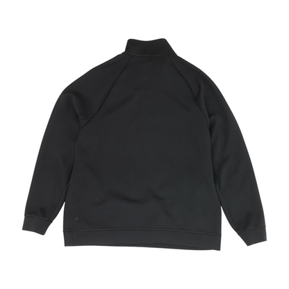 Black Solid 1/4 Zip Pullover