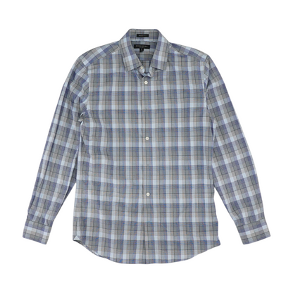 Blue Check Long Sleeve Button Down