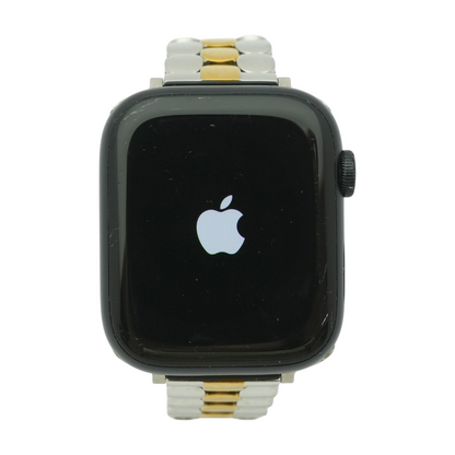45mm Series 7 Green Smartwatch Silver Band Small