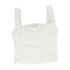 Lush White Cropped Blouse – Image 1