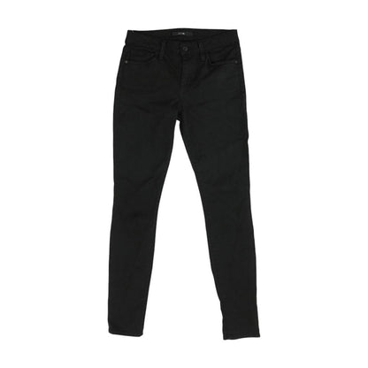 Black Mid Rise Skinny Leg Jeans