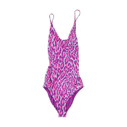Purple Animal Print One-Piece