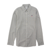 Gray Plaid Long Sleeve Button Down