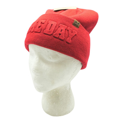 Red Game Day Beanie