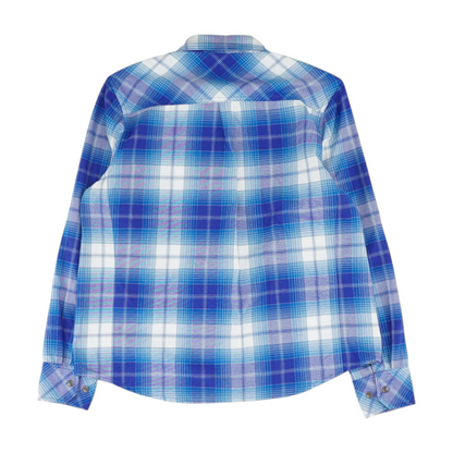 Blue Plaid Flannel Button Down