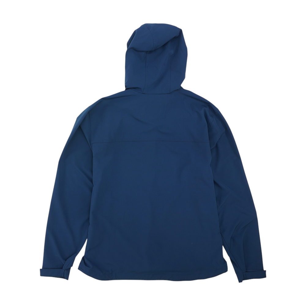 Blue Solid Rain Jacket
